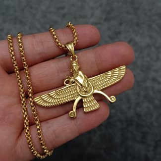 گردنبند دوطرفه فروهر کد N380