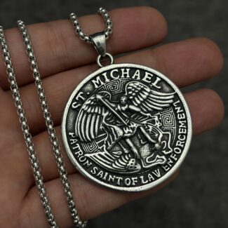 گردنبند Saint Michael کد N552